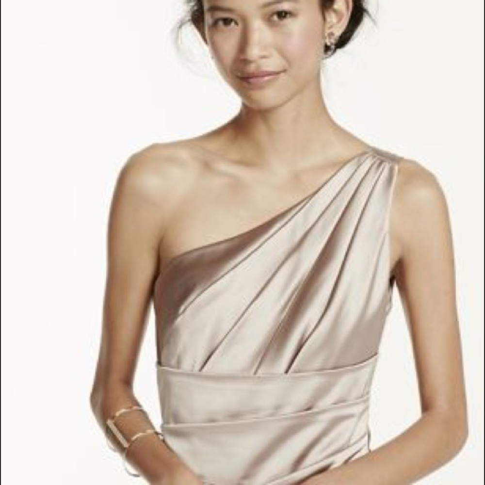 David’s Bridal One Shoulder Dress
